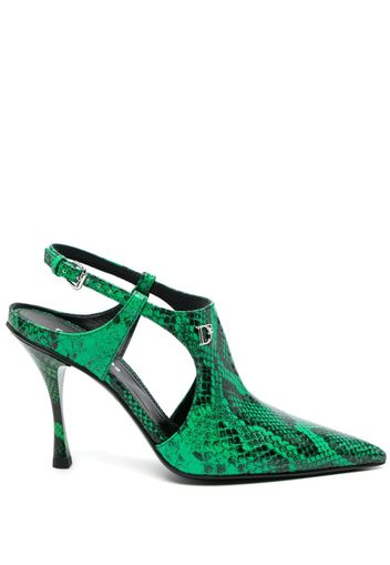 Dsquared2 Mary Jane 110mm leather pumps - Green