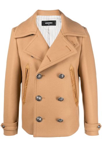 Dsquared2 double-breasted buttoned coat - Neutrals