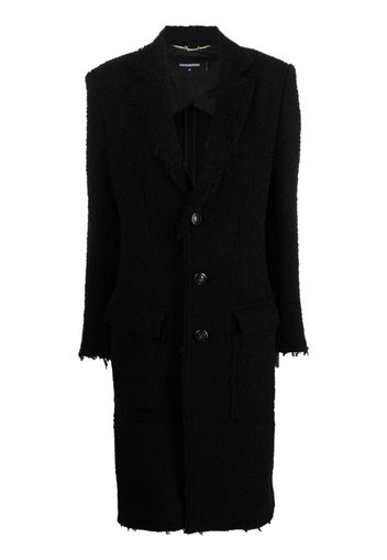 Dsquared2 single-breasted bouclé coat - Black