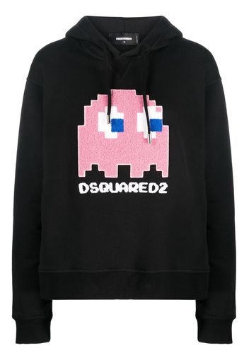 Dsquared2 x Pac-Man Cool cotton hoodie - 900 BLACK