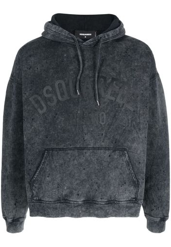 Dsquared2 logo-print cotton hoodie - Grey