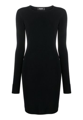 Dsquared2 open-back fine-ribbed minidress - Black