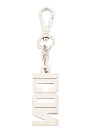 Dsquared2 ICON faceted chain keyring - Silver