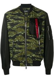 Dsquared2 camouflage bomber jacket - Black