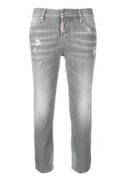 Dsquared2 stonewashed skinny crop jeans - Grey