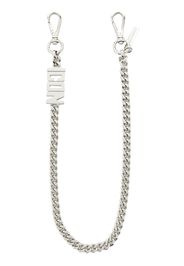 Dsquared2 ICON faceted chain keyring - Silver