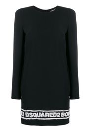 Dsquared2 logo hem dress - Black