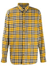 checked print shirt