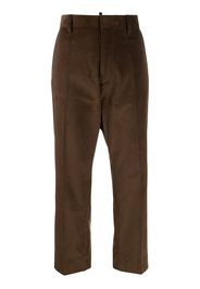Dsquared2 cropped corduroy trousers - Brown