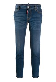 Dsquared2 cropped logo rise jeans - Blue