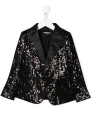 sequin-embroidered blazer