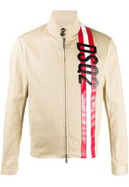 full-zipped logo jacket