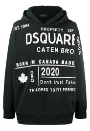 printed hooded sweatshirt