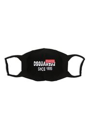 Dsquared2 intarsia knit-logo face mask - Black