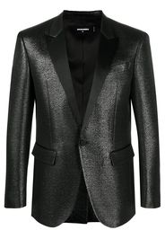 high-shine brocade pattern blazer