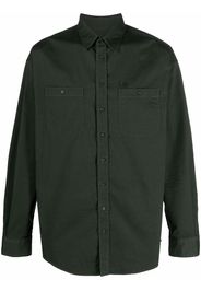 Dsquared2 logo-print chest-pocket shirt - Green