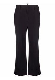 Dsquared2 cropped turned-up trousers - Black