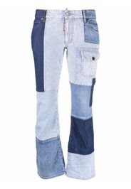Dsquared2 cropped patchwork pocket-detail jeans - 470