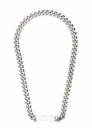 Dsquared2 logo-plaque chain necklace - Silver
