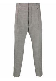 Dsquared2 houndstooth-patterned cropped tailored trousers - Black