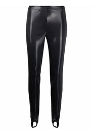 Dsquared2 faux leather stirrup leggings - Black