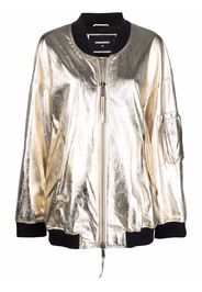 Dsquared2 oversized metallic bomber jacket - Yellow