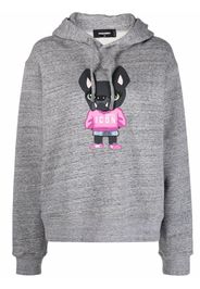 Dsquared2 cartoon-print cotton hoodie - Grey