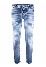 Dsquared2 distressed cropped jeans - Blue
