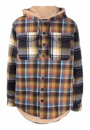 Dsquared2 Icon check print hooded jacket - Neutrals