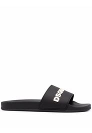 Dsquared2 embossed logo detail slides - Black