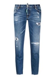 Dsquared2 distressed cropped jeans - Blue