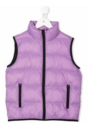 Dsquared2 Kids logo-print padded gilet - Purple