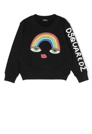 Dsquared2 Kids graphic-print logo sweatshirt - Black