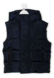 Dsquared2 Kids rear-logo hooded puffer jacket - Blue