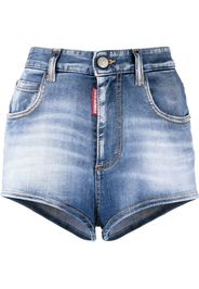 Dsquared2 stonewashed denim shorts - Blue