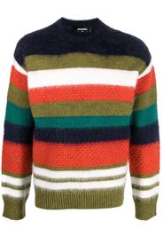 Dsquared2 striped crew-neck jumper - Blue