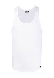 Dsquared2 ribbed cotton tank top - White