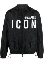 Dsquared2 Icon colour-block logo-print jacket - Black