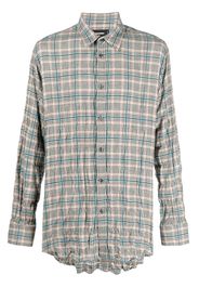 Dsquared2 checked cotton-blend shirt - Grey