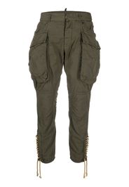 Dsquared2 lace-up slim-fit trousers - Green