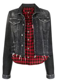 DSQUARED2 shirt-insert denim jacket - Grey