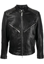 Dsquared2 studded leather biker jacket - Black