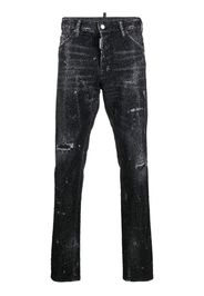 Dsquared2 crystal-embellished straight-leg jeans - Black
