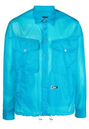 Dsquared2 logo-patch shirt jacket - Blue