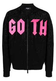 Dsquared2 crystal-embellished cotton jacket - Black