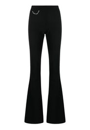 Dsquared2 logo-chain flared trousers - Black