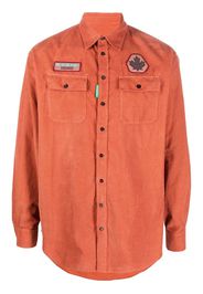 Dsquared2 logo-patch long-sleeve shirt - Orange