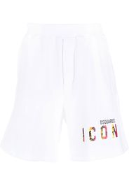 Dsquared2 cotton logo-print shorts - White