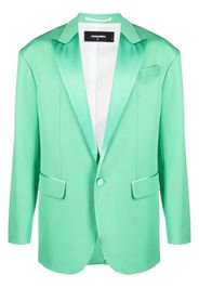 Dsquared2 single-breasted silk blazer - Green