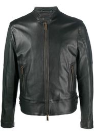 Dsquared2 leather biker jacket - Green
